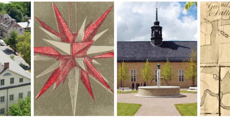 Collage of photos of Moravian Bethlehem.